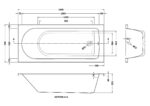 Standard Single Ended Bath 1600 x 700mm - Image 3