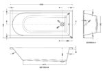 Standard Single Ended Bath 1700 x 750mm - Image 3