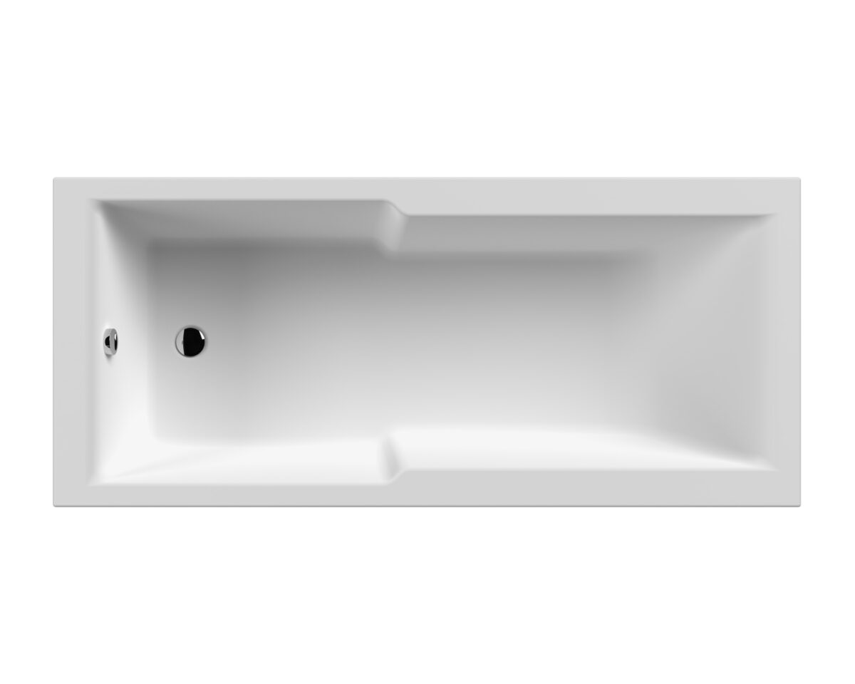 Square Straight Shower Bath 1700 x 750mm - Image 1