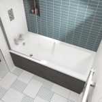 Square Straight Shower Bath 1700 x 750mm - Image 2
