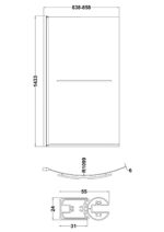 Curved B-Bath Screen with Rail - Image 3