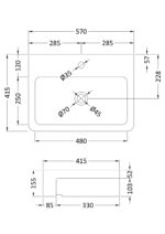 Semi-recessed basin - Image 2