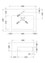Semi-recessed basin - Image 2