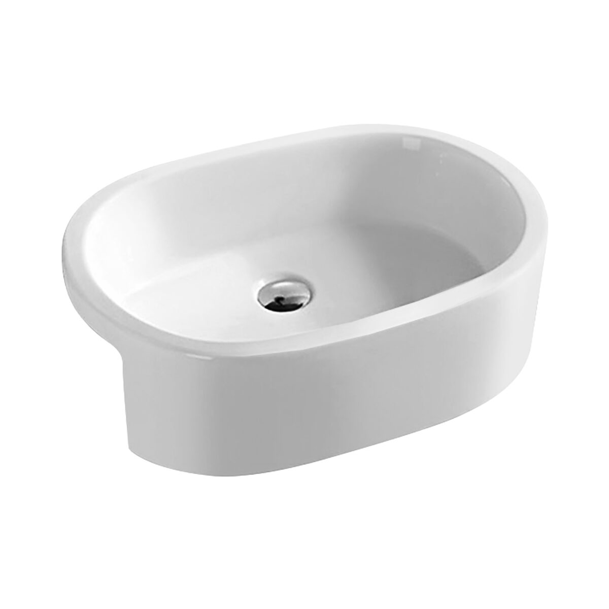 Semi-recessed basin - Image 1