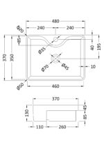 Semi-recessed basin - Image 2