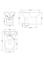 Lawton Compact Toilet & Basin Pedestal - Image 2