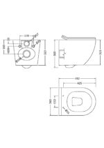 Wall Hung Pan & Soft Close Seat - Image 2