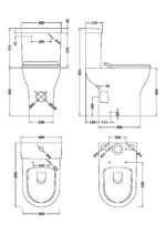 Comfort Height Rimless Pan, Cistern & Seat - Image 2