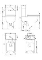 Comfort Height Pan, Cistern & Seat - Image 2