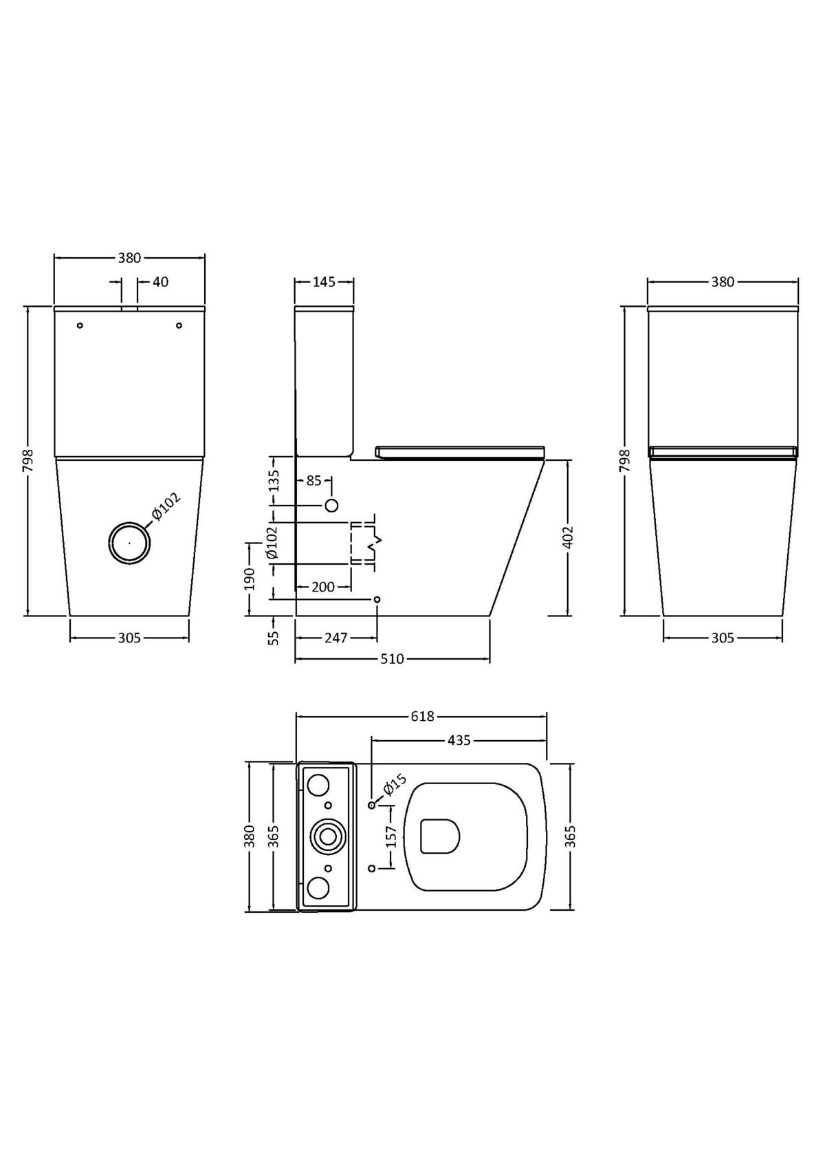 Pan, Cistern & Seat - Image 2
