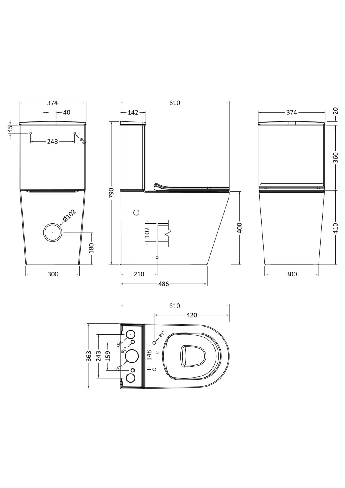 Pan, Cistern & Seat - Image 2