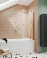 Curved P-Bath Screen with Knob - Image 2