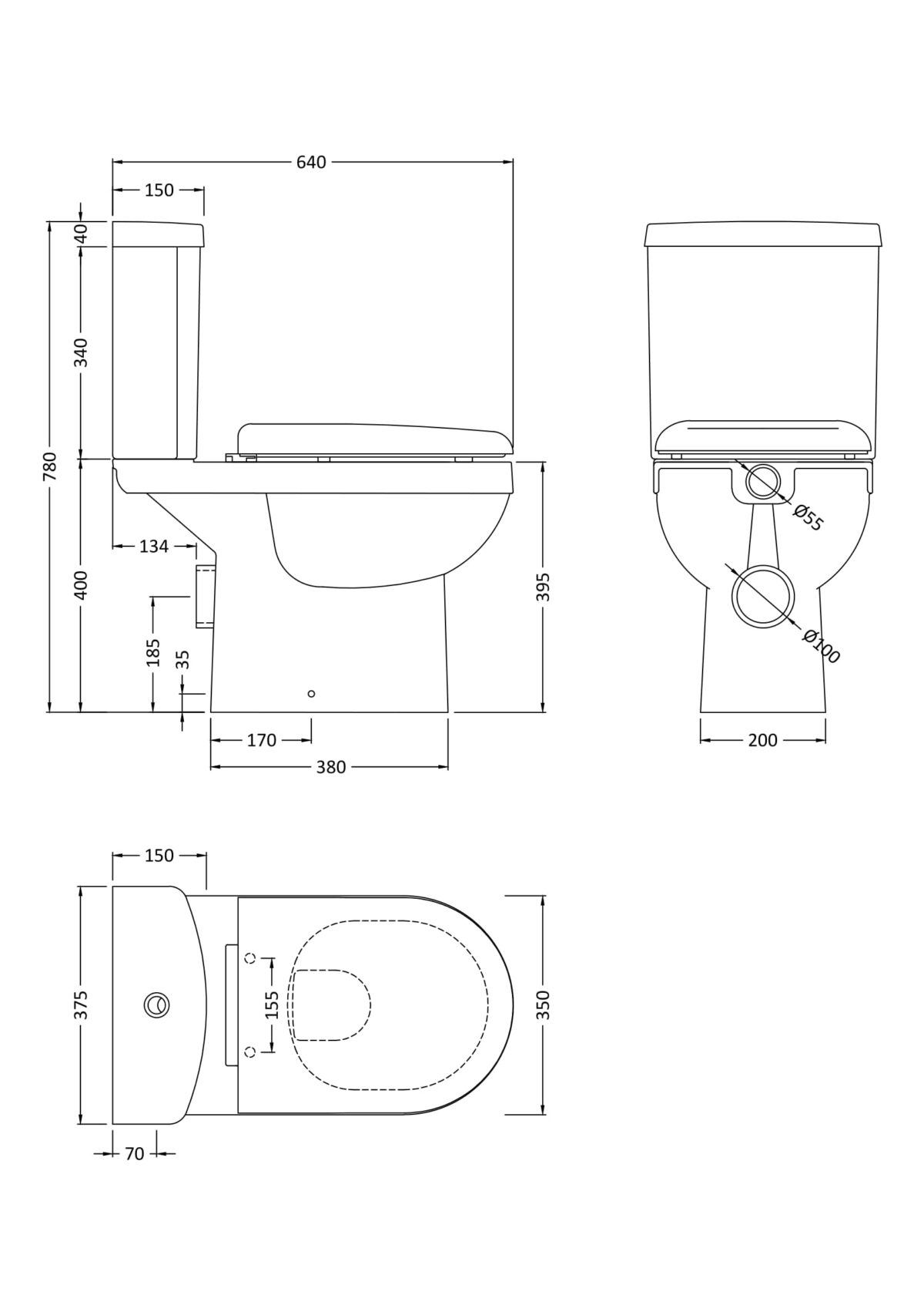 Pan, Cistern & Seat - Image 2