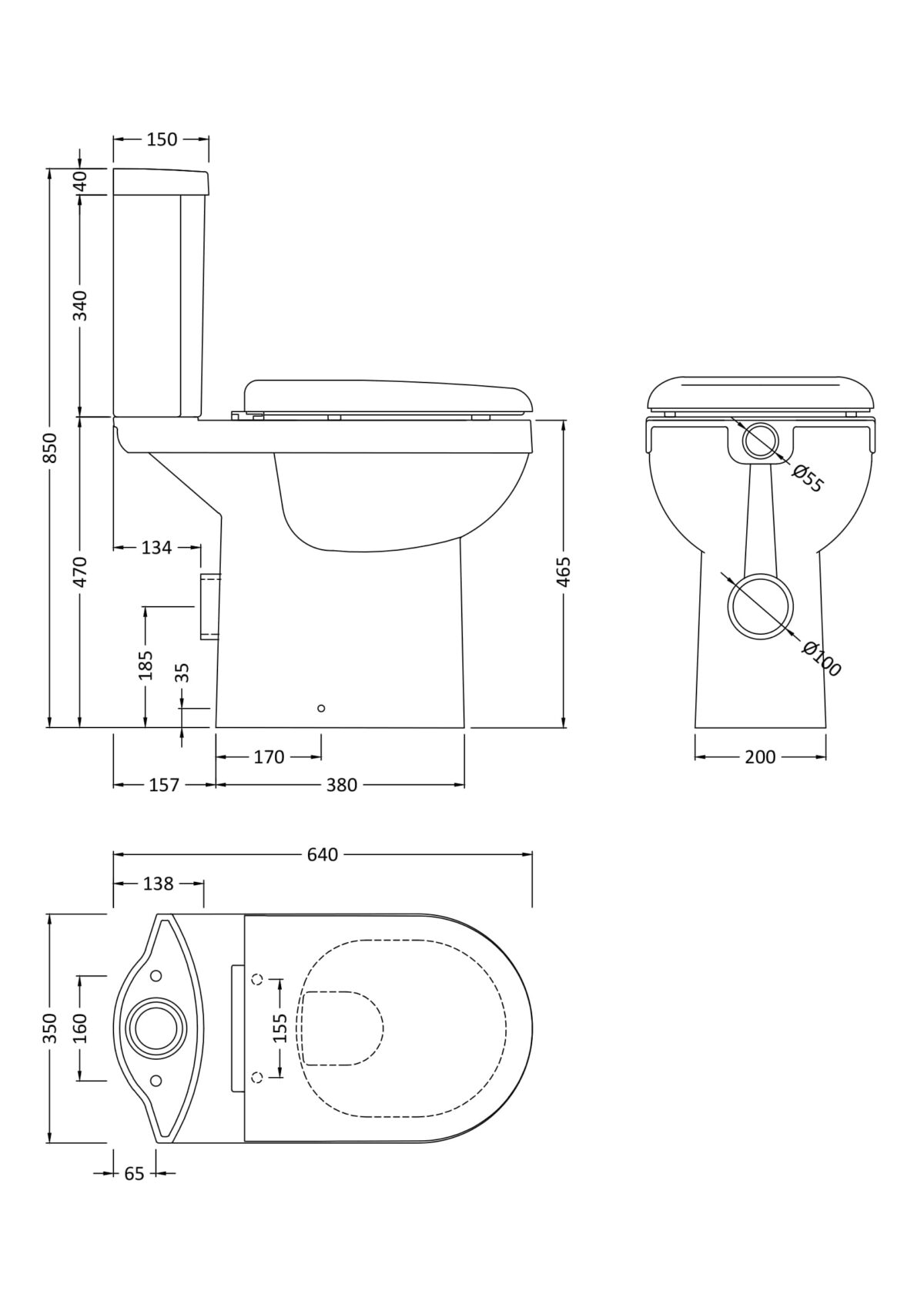 Comfort Height Pan & Cistern - Image 3