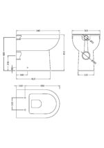 Comfort Height Back To Wall Pan - Image 3
