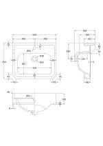 560mm Basin (1 Tap Hole) - Image 2