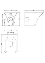 Rimless Wall Hung Pan & Seat - Image 4