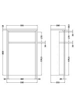 550mm WC Unit (255 Deep) - Image 3