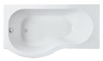1500mm Left Hand P-Shaped Bath
