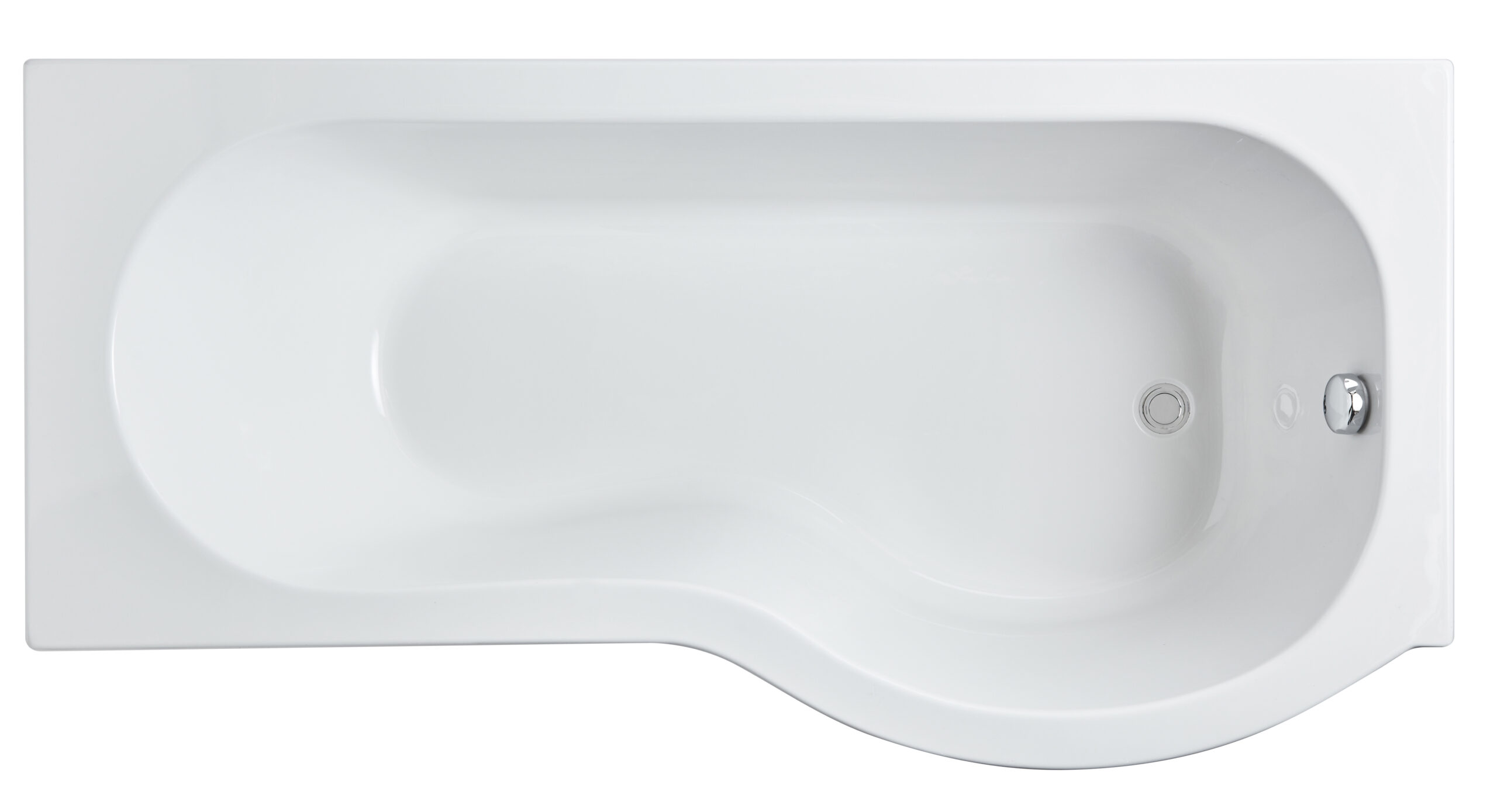 npb106_baths_v1_co1.jpg 1600mm Right Hand P-Shaped Bath - Image 1