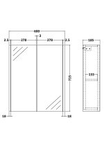 600mm Mirror Unit (50/50) - Image 2