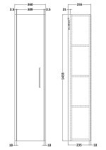 Wall Hung 350mm Tall Unit - Image 2