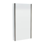 Square Fixed Bath Screen with Fixed Return - 6mm