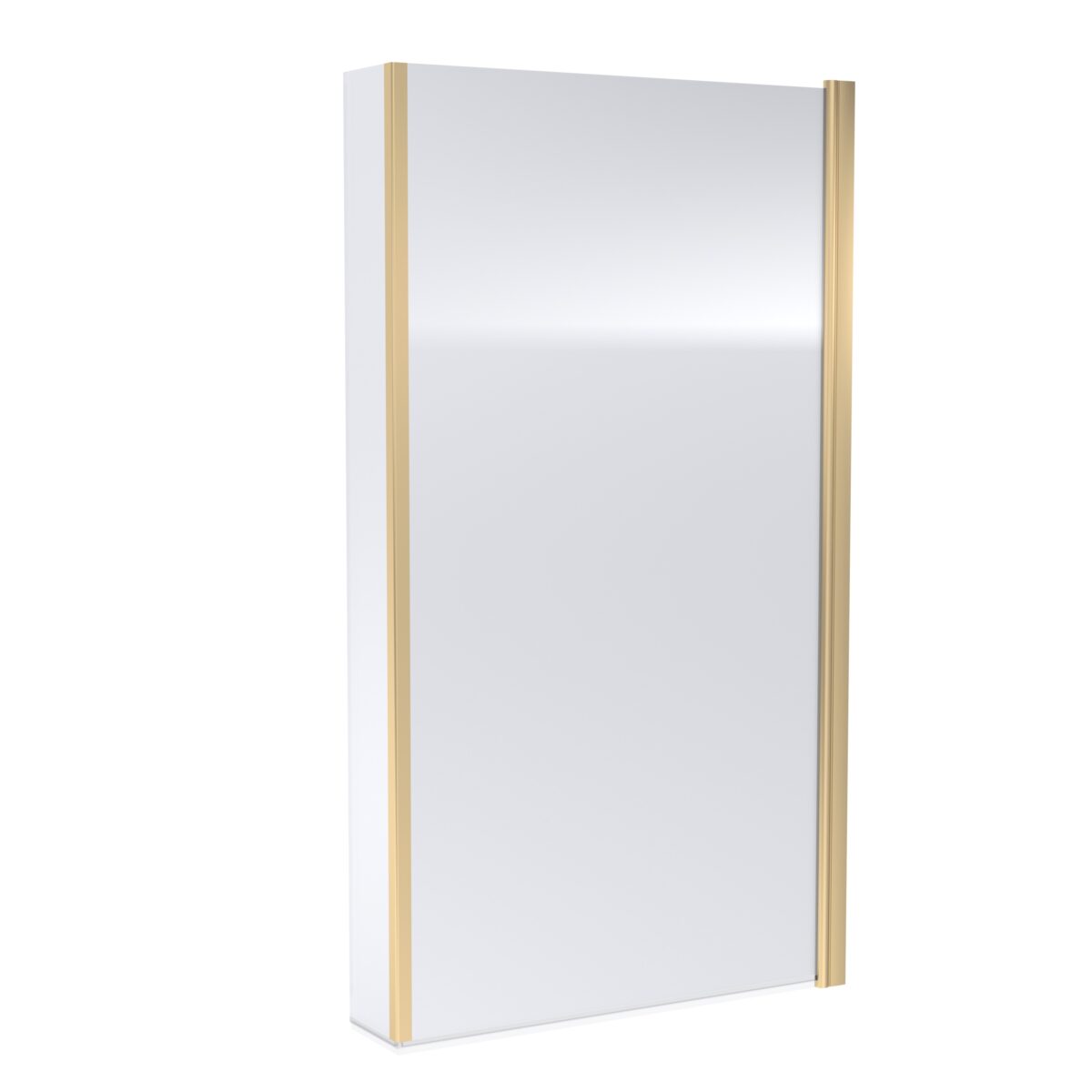 Square Fixed Bath Screen with Fixed Return - 6mm - Image 1