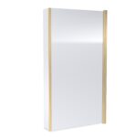 Square Fixed Bath Screen with Fixed Return - 6mm