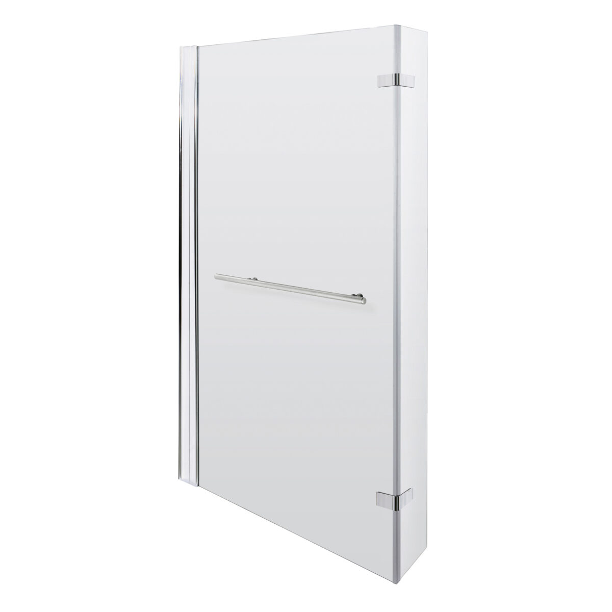 L-Shaped Bath Screen Hinged With Rail - Image 1