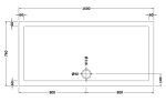 Slip Resistant Rectangular Shower Tray 1600 x 760mm - Image 2