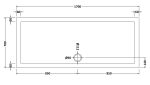 Slip Resistant Rectangular Shower Tray 1700 x 700mm - Image 2