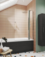 Square Bath Screen With Fixed Panel - Image 2