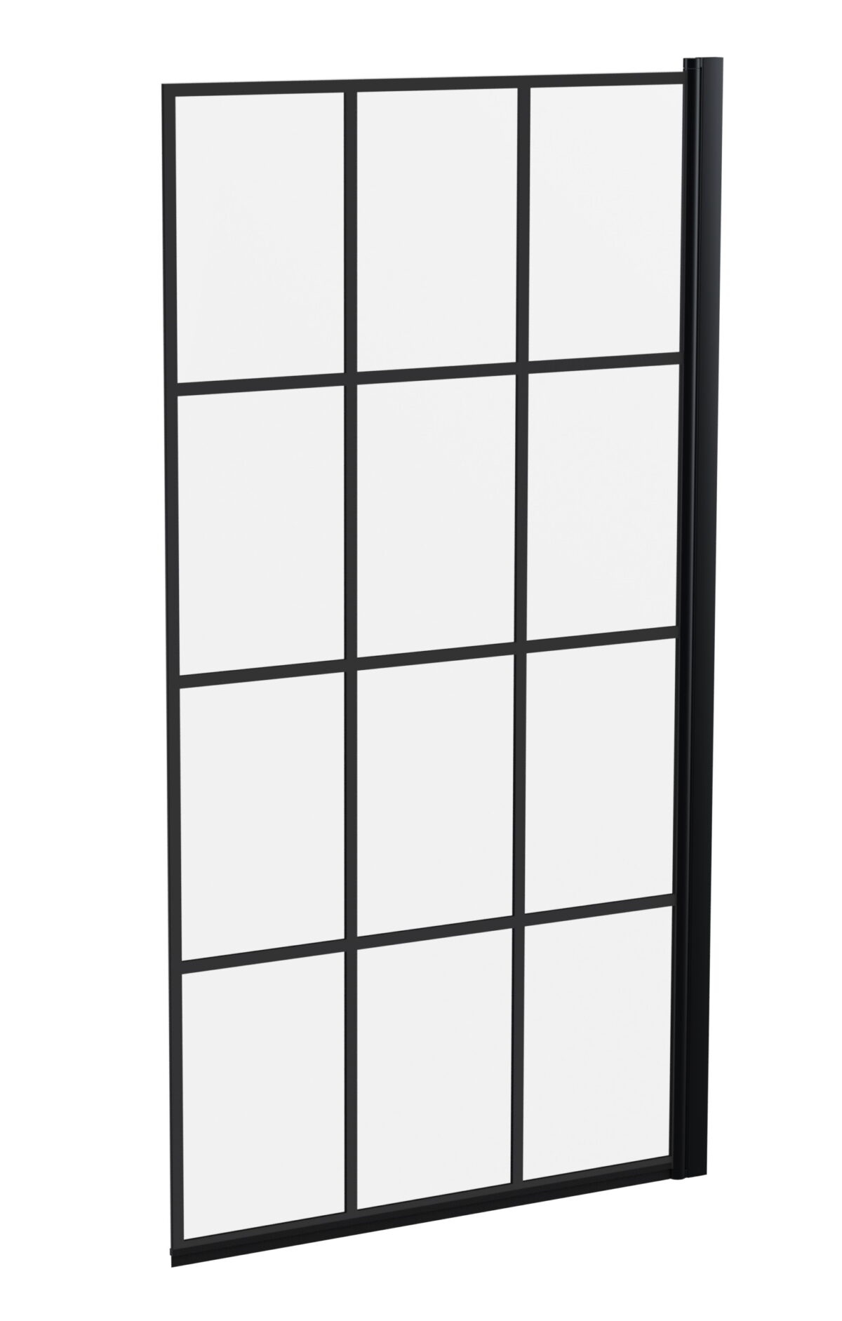 Square Black Framed Bath Screen - Image 1