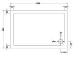 Rectangular Shower Tray 1200 x 800mm - Image 2