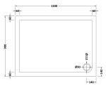 Rectangular Shower Tray 1200 x 900mm - Image 2