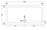 Rectangular Shower Tray 1500 x 760mm - Image 2