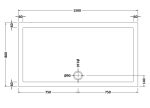 Rectangular Shower Tray 1500 x 800mm - Image 2
