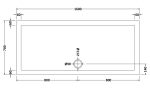 Rectangular Shower Tray 1600 x 700mm - Image 2