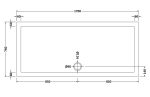 Rectangular Shower Tray 1700 x 760mm - Image 2
