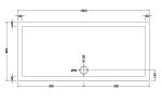 Rectangular Shower Tray 1800 x 800mm - Image 2