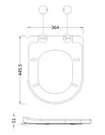 D Shaped Soft Close Toilet Seat - Image 2