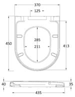 Luxury D Shaped Toilet Seat - Image 2