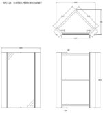 Corner Mirror Cabinet - Image 2