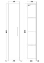 300mm Tall Unit (1 Door) - Image 3