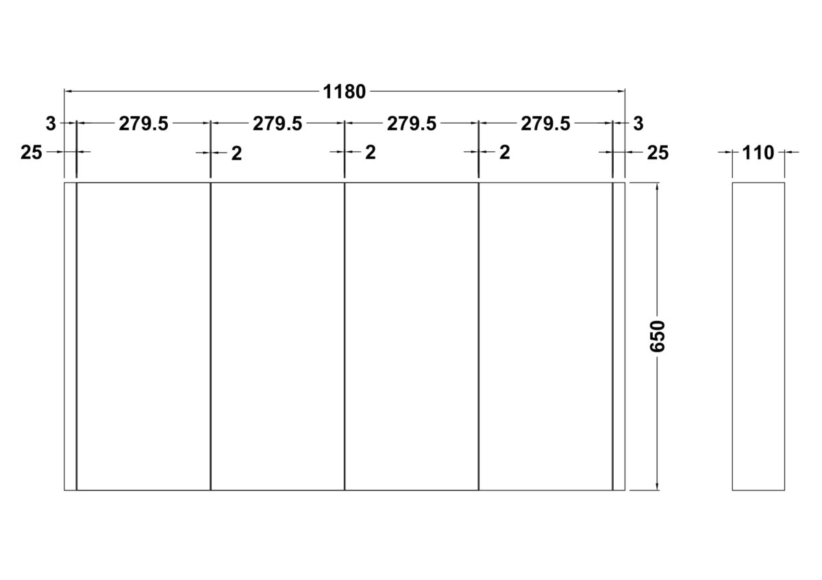 1200mm Mirror Cabinet - Image 2