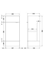 400mm Vanity Unit - Image 3