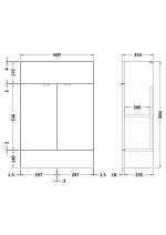 600mm Vanity Unit - Compact - Image 3