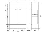 600mm Vanity Unit - Compact - Image 2