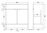 800mm Vanity Unit - Image 2